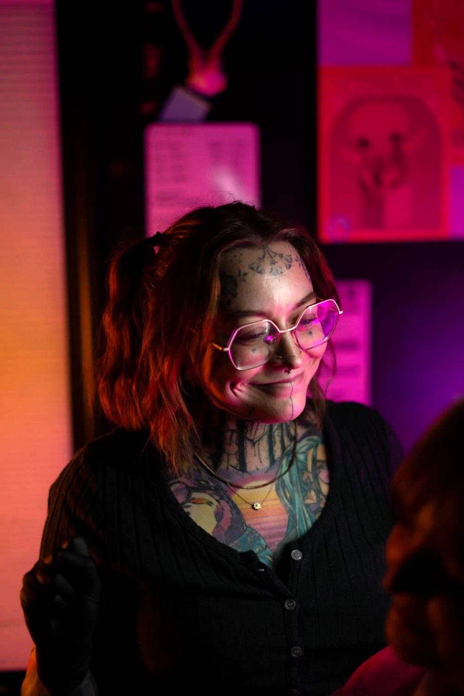 Bri, ear curation specialist and piercer at Stab Daddy Bri