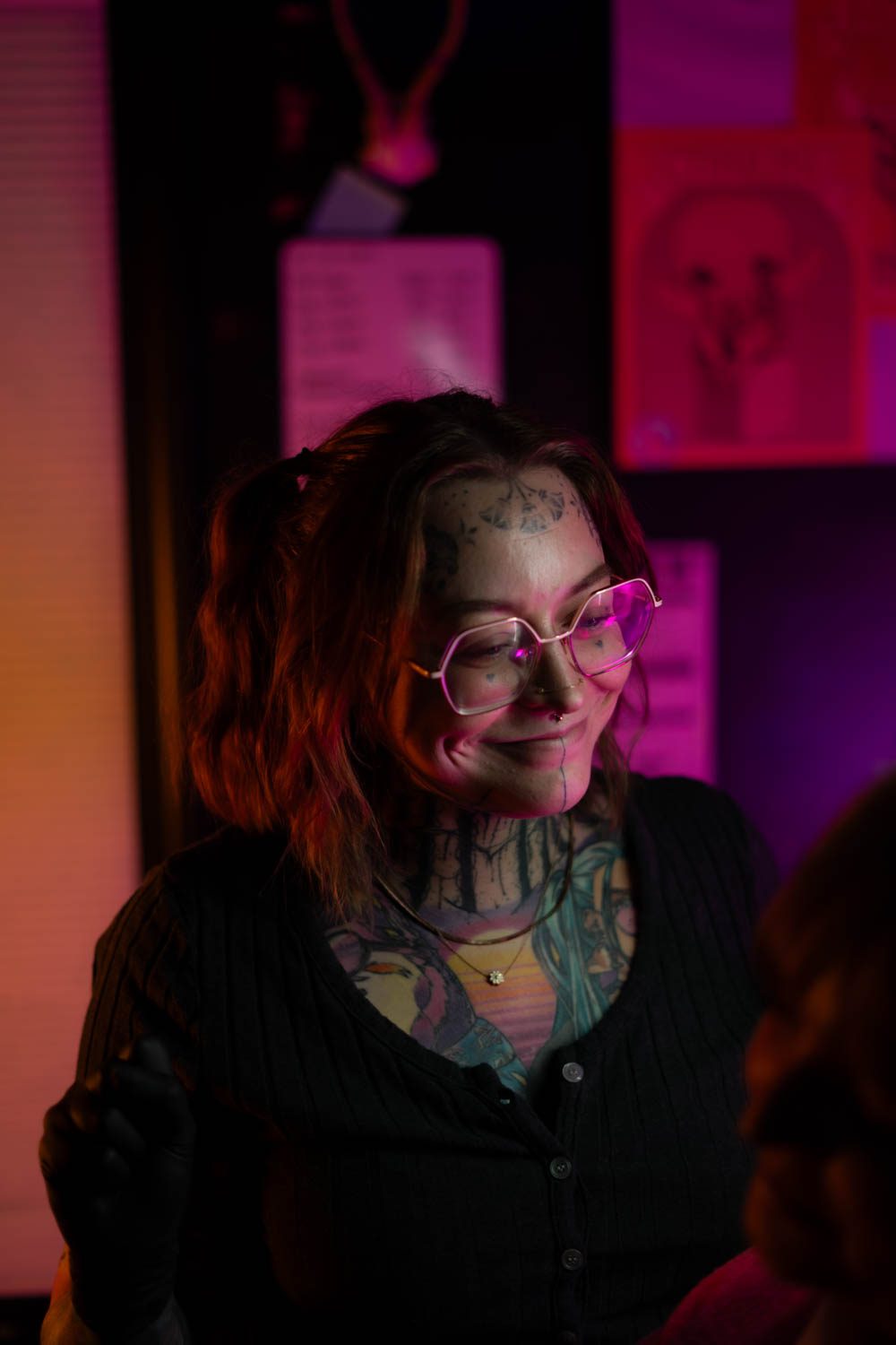 Bri, ear curation specialist and piercing artist at Stab Daddy Bri, Newton MA