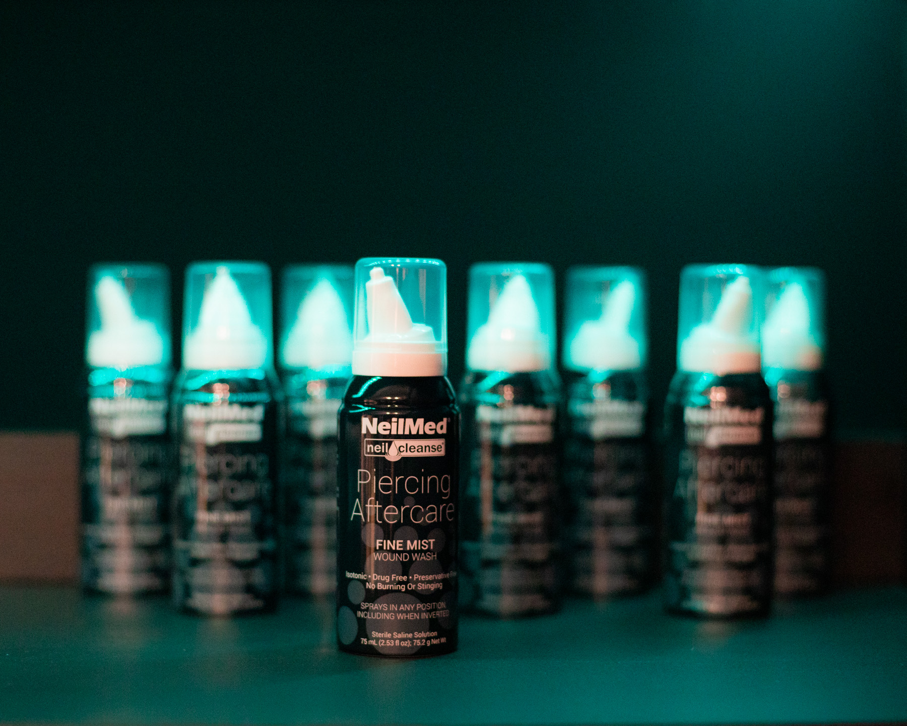 NeilMed Wound Wash — the recommended saline aftercare for new piercings