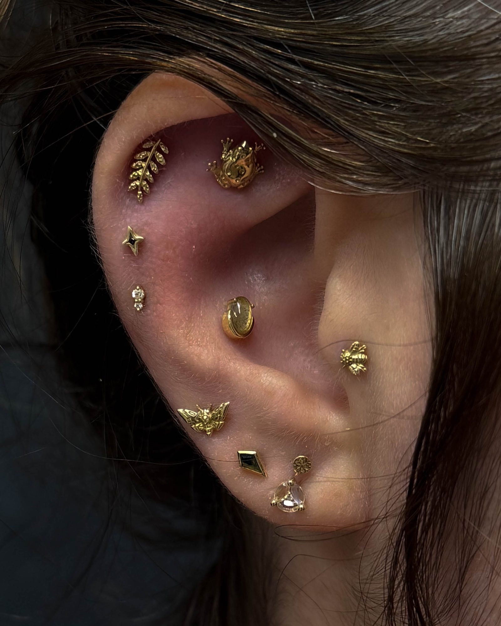 Fully healed ear curation result by Stab Daddy Bri, Boston MA